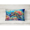 thumbnail image 2 of Loggerhead Sea Turtle Throw Pillow 12 in x 16 in, 2 of 4