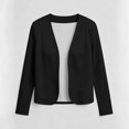 thumbnail image 5 of IUYRTFE Women's Open Front Cardigan Long Sleeve Solid Color Casual Blazer Lightweight Top, 5 of 5