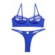 thumbnail image 1 of Conjunto de lencería para mujer, sujetador y bragas de malla de encaje de Color puro, elegante, ajustable, a la moda, para la noche de bodas, 1 of 5