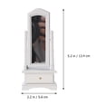 thumbnail image 5 of MLINS 1PC Mini Birch Dressing Mirror Bedroom Full-length Mirror Model with Cabinet, 5 of 8