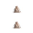 thumbnail image 3 of Inteprter Bolsita fragante de yute de loto, bolsa de papelería, bolsa para eliminación de olores de caramelo, accesorio de luz para armario Marrón claro 2piezas, 3 of 6
