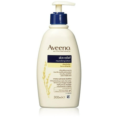 aveeno skin relief moisturising body lotion with shea butter (300ml) - Walmart.com