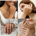 thumbnail image 3 of FindChic 14K Gold Plated Rings for Men Women Crossover Band Rings for Him 6mm/9mm Wide Size 7-12 Crossover Wedding Knucle Finger Ring Engagement Promise Rings Valentine's Birthday Day Gift, 3 of 11