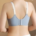 thumbnail image 6 of safuny Push Up Bra Everyday Bra Comfort Daily Brassiere Underwear Ultra Light Lingerie Woman Rings Buttons Yoga Nursing Clearance Blue XL, 6 of 6
