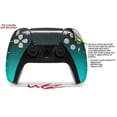 thumbnail image 3 of WraptorSkinz Skin Wrap compatible with the Sony PS5 DualSense Controller Smooth Fades Neon Teal Black (CONTROLLER NOT INCLUDED), 3 of 3