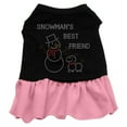 thumbnail image 3 of Christmas Pet Dog  Cat Dress Rhinestone, "Snowman's Best Friend", 3 of 4