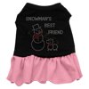 Christmas Pet Dog Cat Dress Rhinestone, "Snowman's Best Friend"