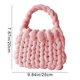 thumbnail image 3 of Bolso tejido para mujer | Bolso estilo crochet | Bolso de hombro artesanal | Bolso tote lavable de PU para uso diario | Bolso cruzado informal para ir de compras, al trabajo y a viajar, 3 of 6