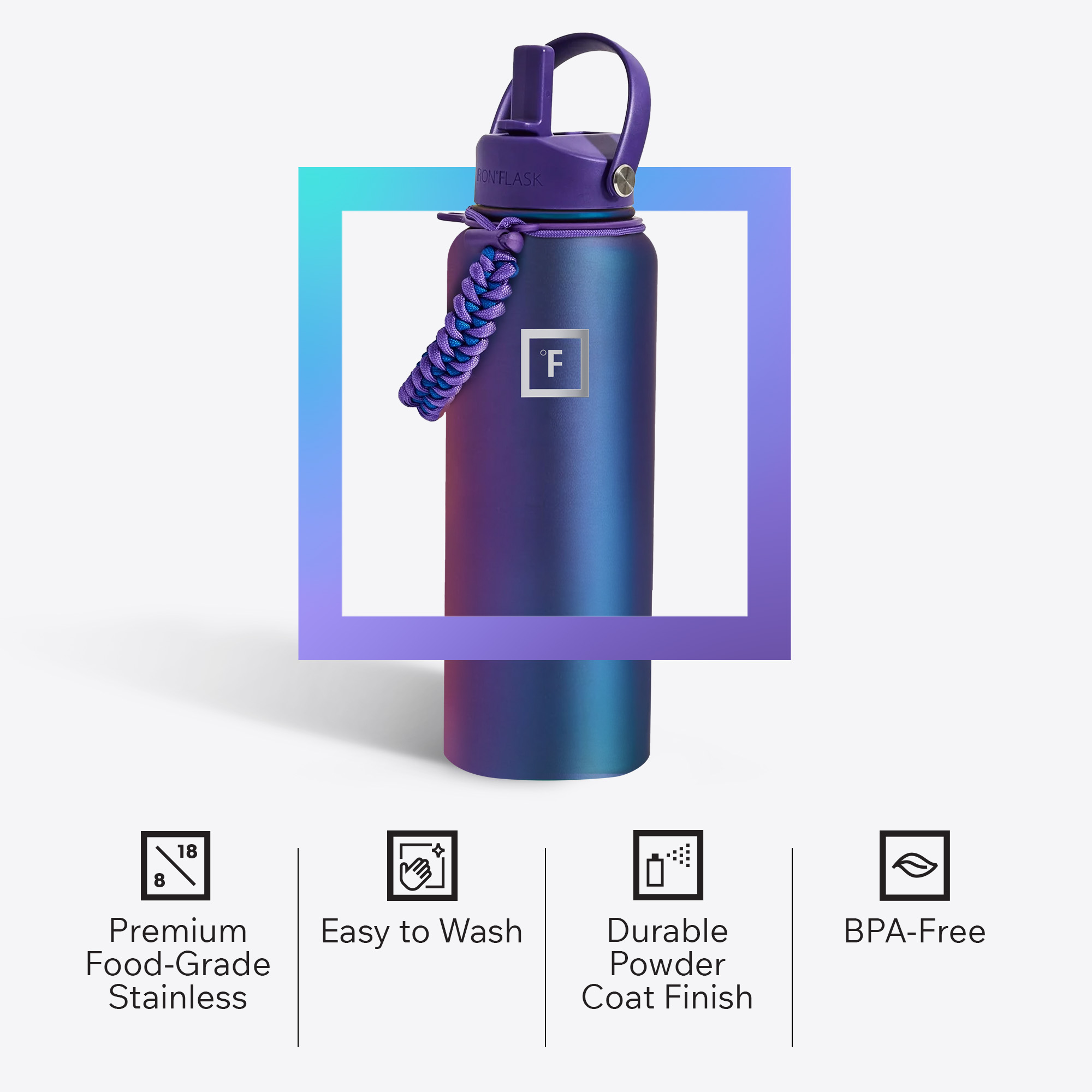 Iron Flask Water Bottle - Thumbnail 2