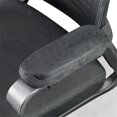 thumbnail image 3 of Chair Armrest Pads (2 Pack), Memory Foam Home/Office Chair Arm Rest Covers Comfy Computer Gaming Elbow Cushion Removable Washable Elbow Support Forearm Pressure Relief, Black, 3 of 5