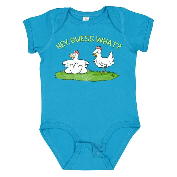 Inktastic Hey, Guess What? Chicken Butt Boys or Girls Baby Bodysuit