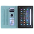 thumbnail image 4 of SaniMore Wallet Case for Amazon Fire HD10 2021/HD10 Plus 2021, PU Leather Magnetic Closure Cover Support Pencil Holder Card Slot & Adjustable Kickstand Full Body Protective Shell, Blue, 4 of 6