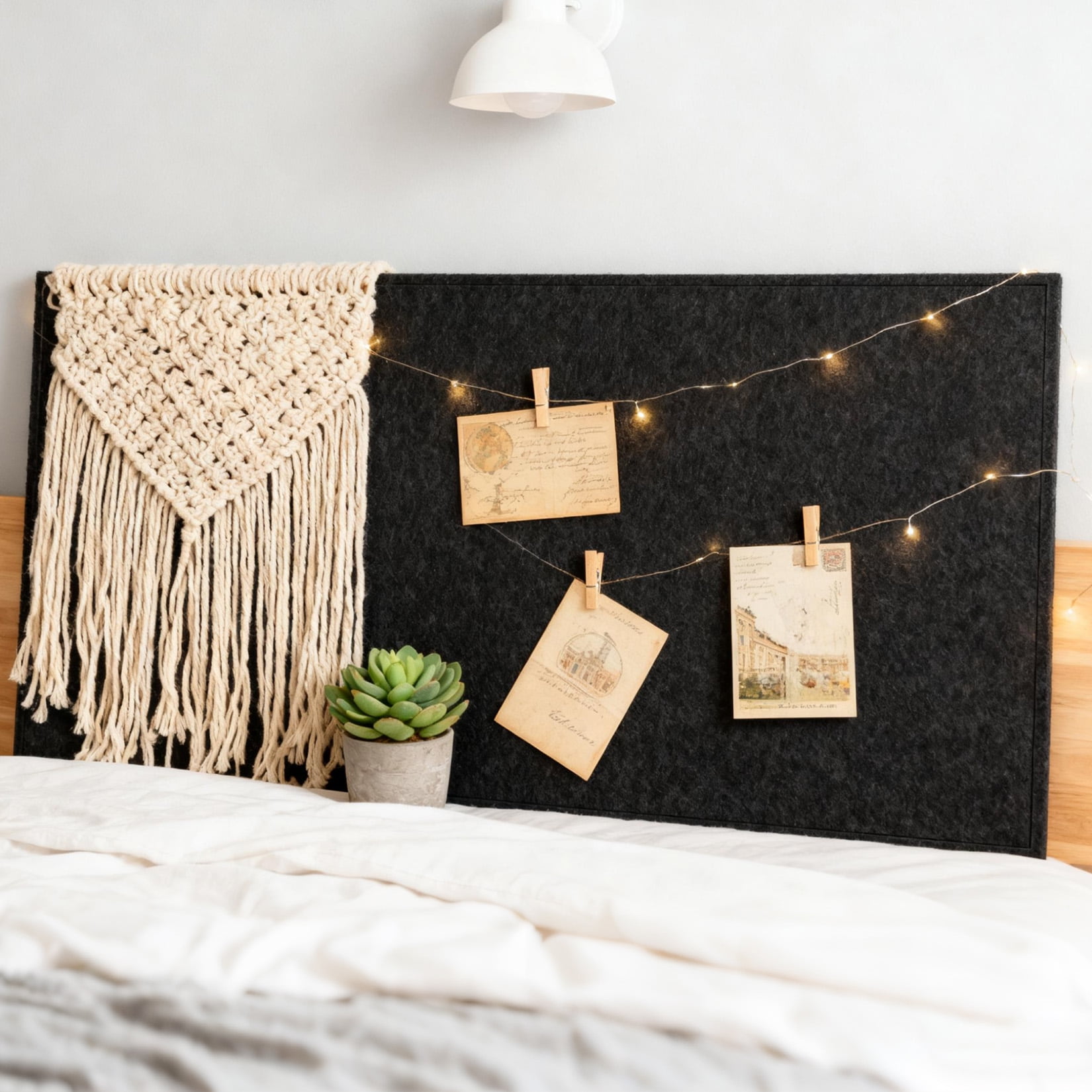 Large Felt Bulletin Board Foldable Cork Board Alternative Pin Board Frameless Memo Board with Push Pins Self Healing Wall Board for Office Home Classroom, 36 × 24 in