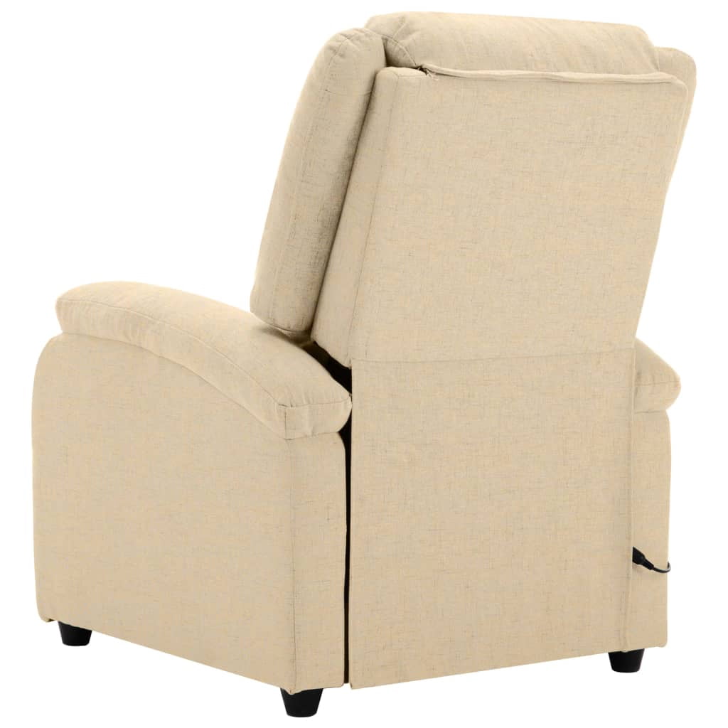 vidaXL Massage Chair Reclining Push Armchair Adjustable Sofa Chair Fabric