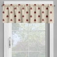 thumbnail image 2 of Ambesonne Ladybugs Valance Pack of 2, Heart Like Shape Beetle, 54"X12", Blush and Dark Grey, 2 of 5