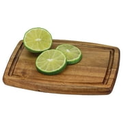 TB Home 8" Acacia Wood Serving & Cutting Board with Juice Groove