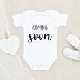 thumbnail image 2 of Baby Shower Gift Cute Baby Onesie Coming Soon Baby Onesie Pregnancy Reveal Baby Onesie Pregnancy Announcement Baby Onesie, 2 of 5