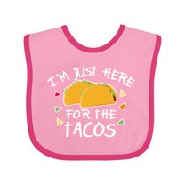 Inktastic I'm Just Here for the Tacos Cinco De Mayo Boys or Girls Baby Bib