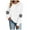 White, variant on larppty Christmas Sweatshirt Women Christmas Xmas Snowflake Print Sweater Long Sleeve Shirts Holiday Pullover Tops （Green, S）