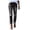 Black, variant on Women's Ripped Skinny Jeans Distressed Stretchy Denim Pants Womens Curvy High Waist Stretch Butt Lifting Skinny Colombian Jeans Blue L