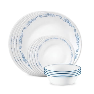 Wanda June Southern Serenity 12-Piece Aqua Stoneware Dinnerware