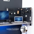 thumbnail image 3 of VIVO Dual Steel Clamp-on 60" x 24" Desktop Pegboard, Magnetic Privacy Panel, 3 of 9
