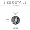 thumbnail image 6 of Viking Necklace for Men S925 Sterling Silver Odin/Troll Cross/Compass/Raven/Valknut/Axe Rune Amulet Necklace Norse Jewelry for Christmas Birthday, 6 of 6