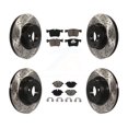 thumbnail image 1 of Transit Auto Front Rear Coated Drilled Slotted Disc Brake Rotors and Ceramic Pads Kit for Car BMW X3 X4 KDC-100547, 1 of 11