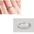 thumbnail image 4 of Womens 925 Sterling Silver Ring with Cross Heart Design Gold Plated Inlaid Gemstones Anniversary Promise Ring for Her Elegant Jewelry Gift, 4 of 5