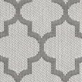 thumbnail image 6 of SAFAVIEH Machine Washable Rug Indoor/Outdoor Bermuda Collection - Bermuda Abraham Geometric Quatrefoil Indoor/Outdoor Runner Rug Ivory/Grey, 2' x 8', 6 of 7