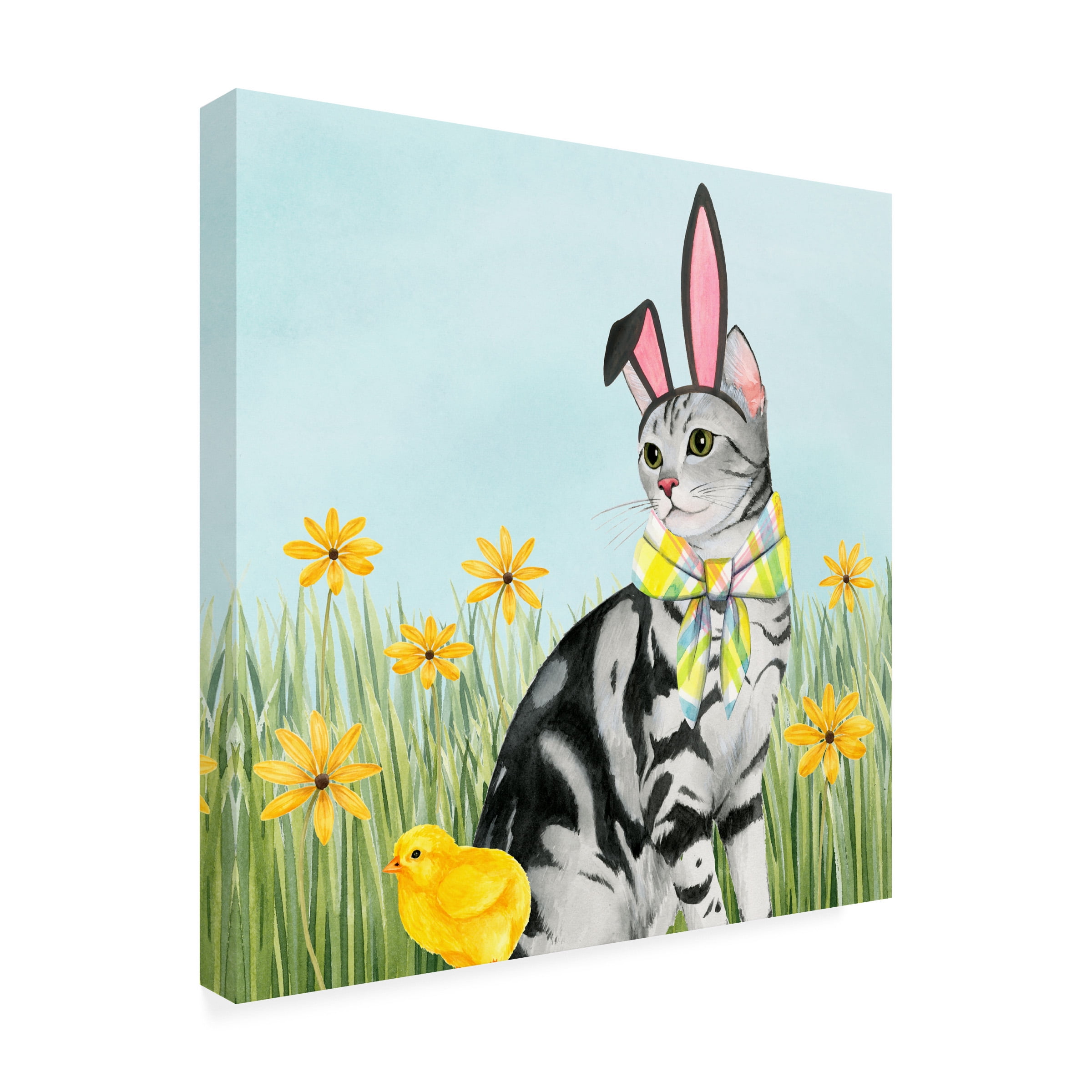 Grace Popp 'Easter Cats III' Canvas Art