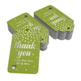 thumbnail image 2 of Inkdotpot Pack Of 50 ThankYou From The New Wedding Favor Paper Tags Craft Real Silver Foil Hang Tags, 2 of 6
