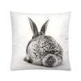 thumbnail image 2 of Cotton Pillow Cover, Decorative Pillow Case With Hidden Zipper, for Home Decor, White, 2 of 6