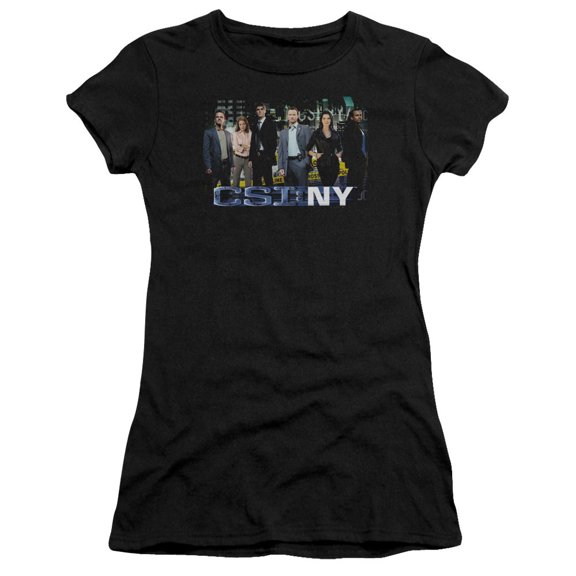 Csi Ny Cast Junior Women's Sheer T-Shirt Black