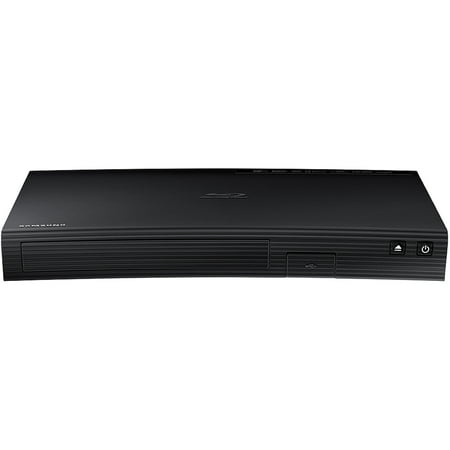 Samsung Blu-ray DVD Disc Player with Built-in Wi-Fi 1080p and Full HD Upconversion Plays Blu-ray Discs Plus CubeCable Six Feet High Speed HDMI Cable, Black (New Open