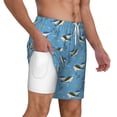 thumbnail image 3 of Picia Dolphin Lovers pattern Mens Swim Trunks with Compression Liner Stretch Beach Shorts Quick Dry with Zipper Pockets No-Chafing Board Shorts-X-Large, 3 of 9