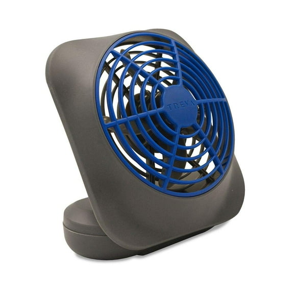 Ventilador a batería O2COOL Treva de 5 pulgadas, 2 velocidades, azul oscuro