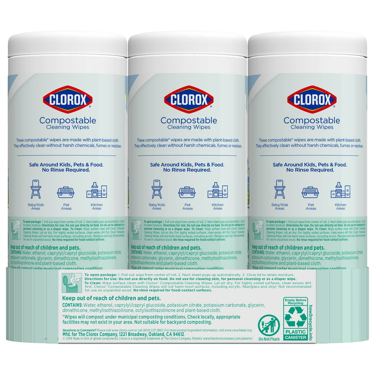 Clorox Cleaning Wipes - All Purpose Wipes - Unscented – Tekmentum