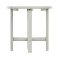 thumbnail image 4 of Garden 18" Inch Round Plastic Outdoor Patio Side Table, Sand, 4 of 6