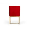 thumbnail image 3 of Modrest Barker - Modern Burnt Orange & Brush Gold Dining Chair (Set of 2), 3 of 6