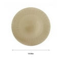 thumbnail image 3 of EQWLJWE Round Vinyl Placemats for Dinner Table Pressed Plastic Place Mats Wipeable Table Mats for Daily Use Kitchen Table Decorate Anniversay, 3 of 3