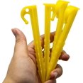 thumbnail image 3 of Plastic Durable Camping Peg, with Spiral Design Heavy Duty for Fixing Tent Tarps Yellow Black(20 PCS), 3 of 5