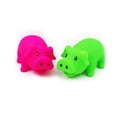thumbnail image 1 of Pig Dog Toy Assorted Colors with Squeaker Squeeze Grunting Sound pack of 2, 1 of 3