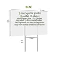 thumbnail image 2 of Blank Yard Signs with Stakes, Yard Sign 17x12 Inch 8Pack Plastic Double Sided Outdoor Lawn Signs fo, 2 of 5
