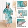 thumbnail image 4 of Wearable Blanket with Sleeves and Pocket Oversized Hooded Sweatshirt 3-14 YR Beautiful Watercolor Stars L, 4 of 7