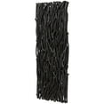 thumbnail image 2 of Uttermost Gathered Teak 49x19" Contemporary Wood Wall Decor in Black, 2 of 7