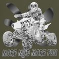 thumbnail image 3 of CafePress - More Mud More Fun On An ATV (B/W) Dark T Shirt - Men's Classic Graphic Cotton T-Shirt, 3 of 4