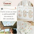 thumbnail image 6 of Stained Glass Window Film, Decorative Frosted Glass Window Privacy Film, Static Cling Non-Adhesive Windows Sticker for Front Door Bathroom Heat Control Anti UV, 29.5 x 118 Inch, 6 of 9