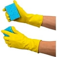 thumbnail image 5 of SteadMax 10 Pack Yellow Cleaning Latex Dish Gloves, Individually Packed, Extra Large Size (10 Pairs), 5 of 5