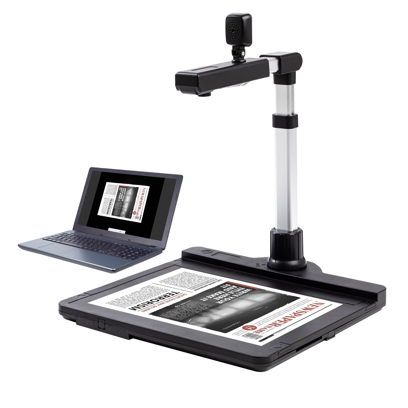 Dual Lens 10 Mega-pixel HD A3 Document Scanner OCR Camera Documents Book  Scanner Office Book Image Document Camera A4 A5 Scanner
